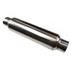Kooks Universal 3in Round Muffler 14in Long. Pol SS