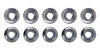 Moroso M6 x 1.00 Serrated Zinc Flange Nut - 10 Pack