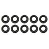 Moroso Black OX Nuts - 1/4-28 (10 Pack)