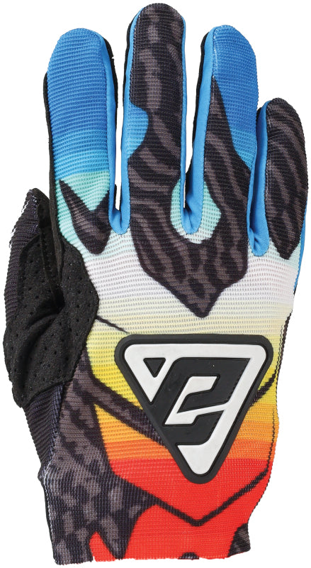 Answer Aerlite Drip Gloves Black/White/Rainbow - Large