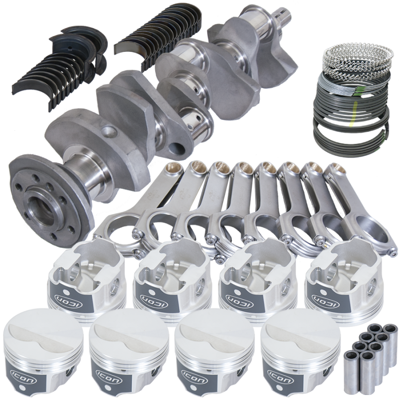 Eagle Chevy LT1 350 1Pc 3.480in Crank 5.700in H-Beam -3.7cc 4.000in Pistons Rotating Assembly
