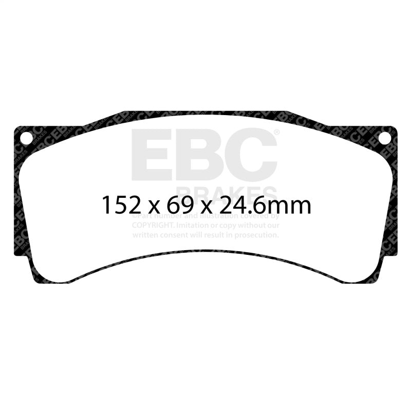 EBC Racing 16-21 Audi RS3 LMS (Race Car) 2.0 Turbo RP-X Race Front Brake Pads