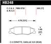 Hawk 2008-2009 Cadillac XLR Platinum HPS 5.0 Rear Brake Pads