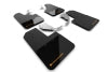 Rally Armor 21-25 Ford Bronco (Steel Bmpr - NO Rptr/Sprt - NO RR/RB) Blk Mud Flap w/Cy Orange Logo