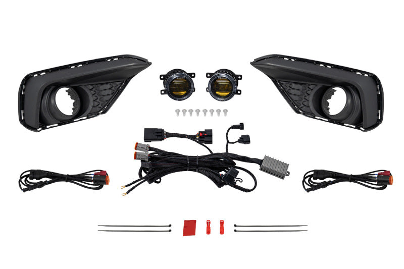 Diode Dynamics 2024 Ford Mustang EcoBoost Elite Series Add-On Fog Lamp Kit Yellow