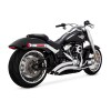 Vance & Hines 25-26 Harley Davidson Gen 2 M8 Wide Tire Softail Big Radius Exhaust System - Chrome