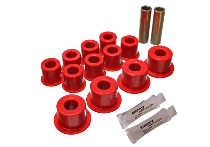 Energy Suspension 64-73 Ford Mustang Red Rear Leaf Spring Bushing Set