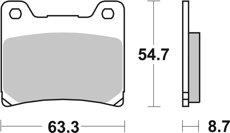 Brembo 89-92 Yamaha XV 750cc Sinter Brake Pad - Front