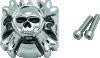 Kuryakyn Replacement Zombie Grip Emblems Without Throttle Boss Chrome