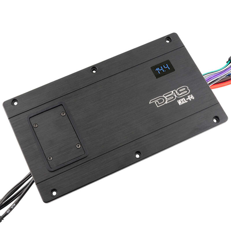 DS18 4-Channel Class-D Flush Mount Amp Full-Range 4x100 Watts RMS at4 ohm IP67 Waterproof Rating