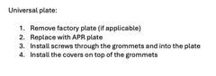 Installation Instructions
