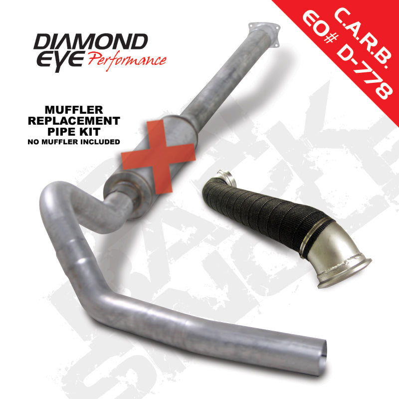 Diamond Eye KIT 4in Catback MRP Single w/ TDP AL 04-05 Chevy/GMC 6.6L Duramax 2500/3500