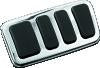 Kuryakyn ISO Brake Pedal Pad Longhorn Chrome