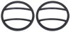 Kentrol 07-18 Jeep Wrangler JK Front Marker Covers Pair - Textured Black