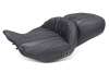 Mustang 23-26 Harley CVO Road Glide Street Glide Heated Deluxe Diamond ST 1pc 2Up Blk w/Blk Thread