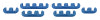 Moroso Spark Plug Wire Separator Kit - 7-9mm - Blue
