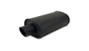 Vibrant StreetPower FLAT BLACK Oval Muffler with Single 3in Outlet - 2.25in inlet I.D.