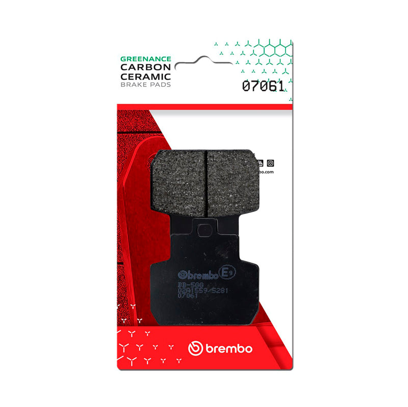 Brembo Gilera Fuoco/Piaggio X8/Piaggio X9 Carbon Ceramic Brake Pad - Rear