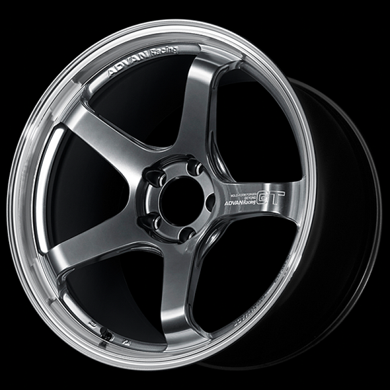 Advan GT Beyond 17X9.0 / +63 Offset / 5x114.3 BC / +63mm Bore / Machining and Hyper Platinum Black