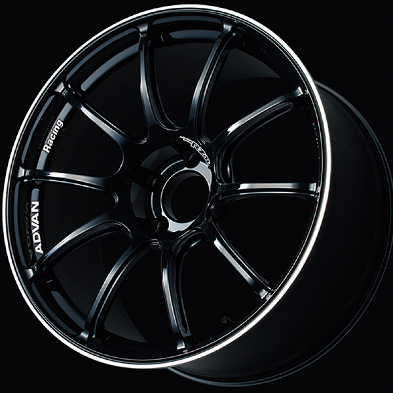 Advan RZII 17x7.5 / +35 Offset / 4x98 / 65mm Bore / Racing Gloss Black and Ring