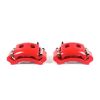 Power Stop 98-02 Dodge Ram 1500 Van Front Red Calipers w/Brackets - Pair