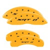 MGP 4 Caliper Covers Engraved Front & Rear Srt8 Yellow Finish Black Char 2006 Jeep Commander