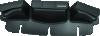 Kuryakyn Batwing Fairing Pouch Bag 96-13 Black