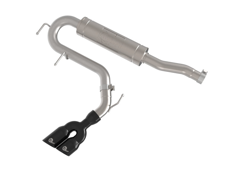aFe Rebel Series 2-1/2in 304 Stainless Steel Cat-Back w/ Black Tip Ford Maverick 22-26 L4-2.5L FWD