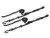 PRP Cam-Lock 1in.x10ft. Tie Down with Snap S Hooks and Soft Tie - Black - Pr.