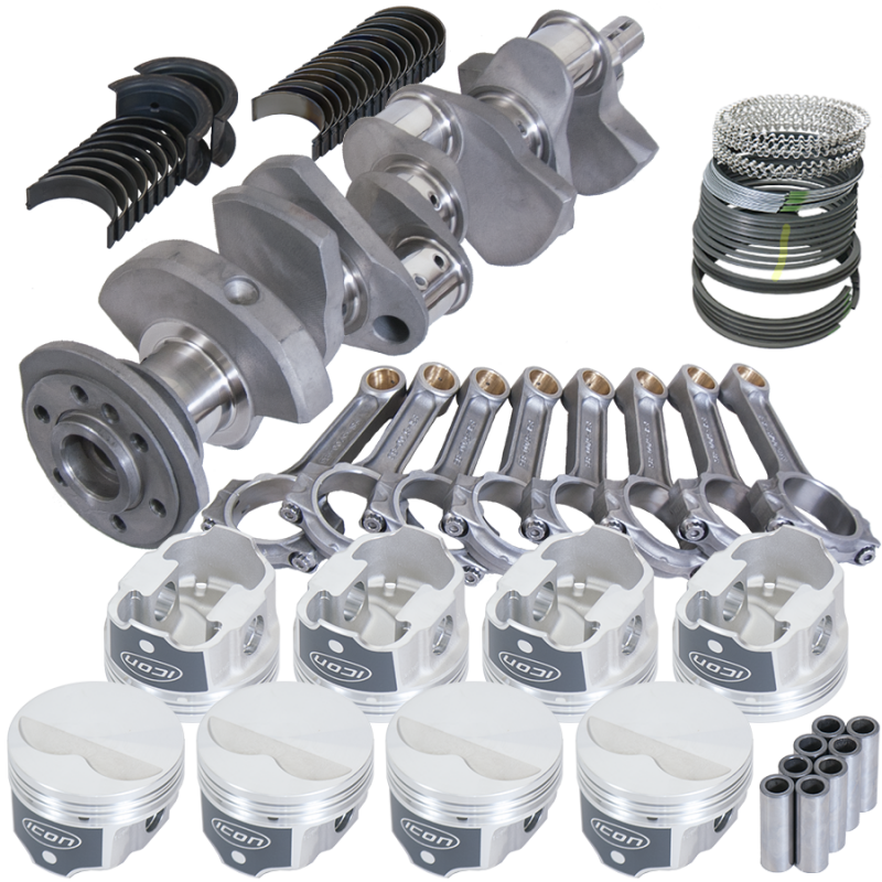 Eagle Chevy LT1 350 1Pc 3.480in Crank 5.700in I-Beam Rods -3.7cc 4.060in Pistons Rotating Assembly