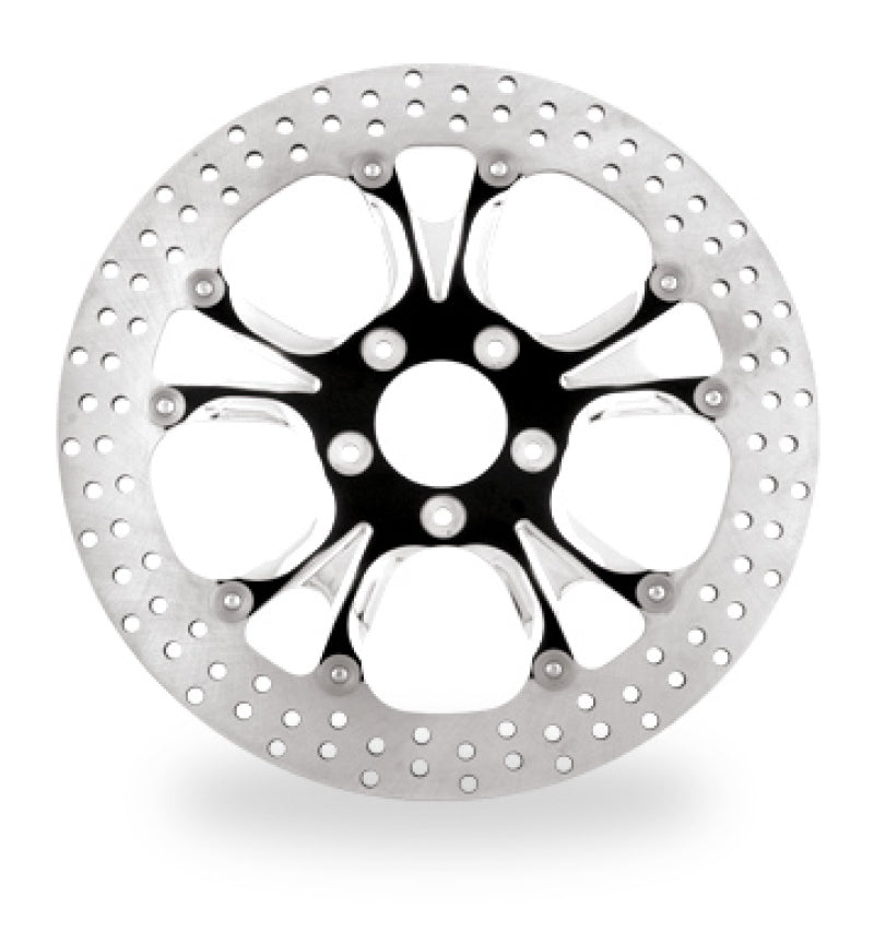Performance Machine Disc/Carr 13x.20 Sf Gatlin Front - Black Ano