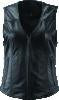 Kuryakyn Leather By River Road Plains Leather Vest Black Womens - Small