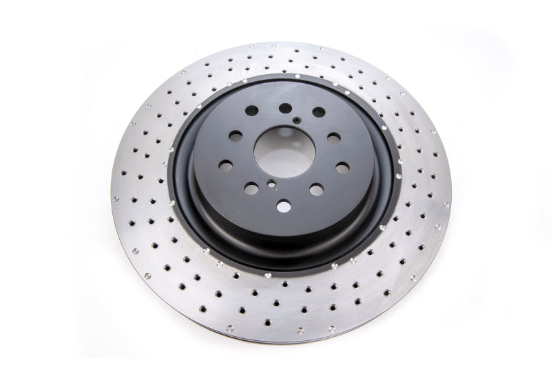 DBA 04-17 Subaru WRX STi Front Cross Drilled/Dimpled 4000 XD Series Rotor