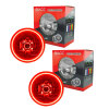 Oracle Lighting 97-06 Jeep Wrangler TJ Pre-Assembled LED Halo Headlights -Red