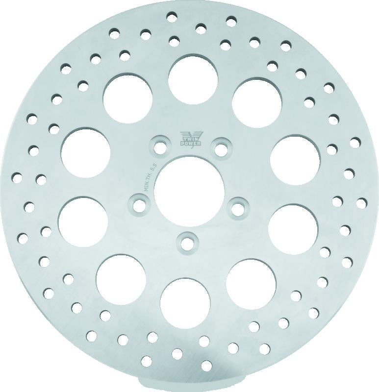 Twin Power 08-Up FLH FLT Rear 11.8 Solid Rotor W/Holes