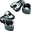Kuryakyn 1-1/4inch Magnum Quick Clamp With Clevis Chrome (Pair)