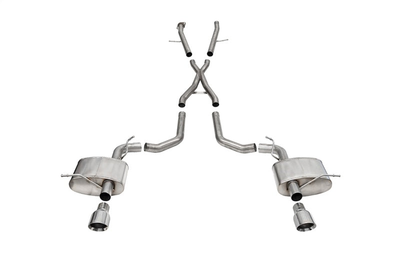Corsa 2021-2025 Dodge Durango SRT Hellcat Cat-Back 2.75in Dual Rear Exit Xtreme 4.5in Polished Tips