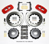 Wilwood AERO4 Rear Kit 14.25in Drilled Red 2014-Up Challenger w/Lines