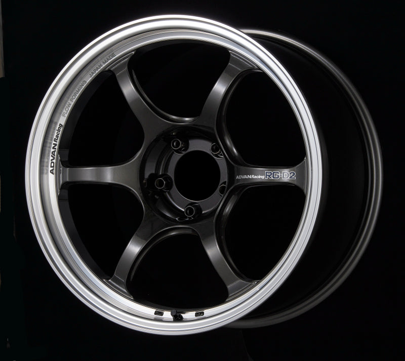 Advan RG-D2 18x9.0 +45 5x100 Machining and Black Gunmetallic Wheel