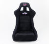 NRG FRP Bucket Seat ULTRA Edition - Large (Black Alcantara/Gold Glitter Back)