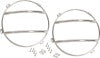 Kentrol 07-18 Jeep Wrangler JK Euro Headlight Guards Pair - Polished Silver