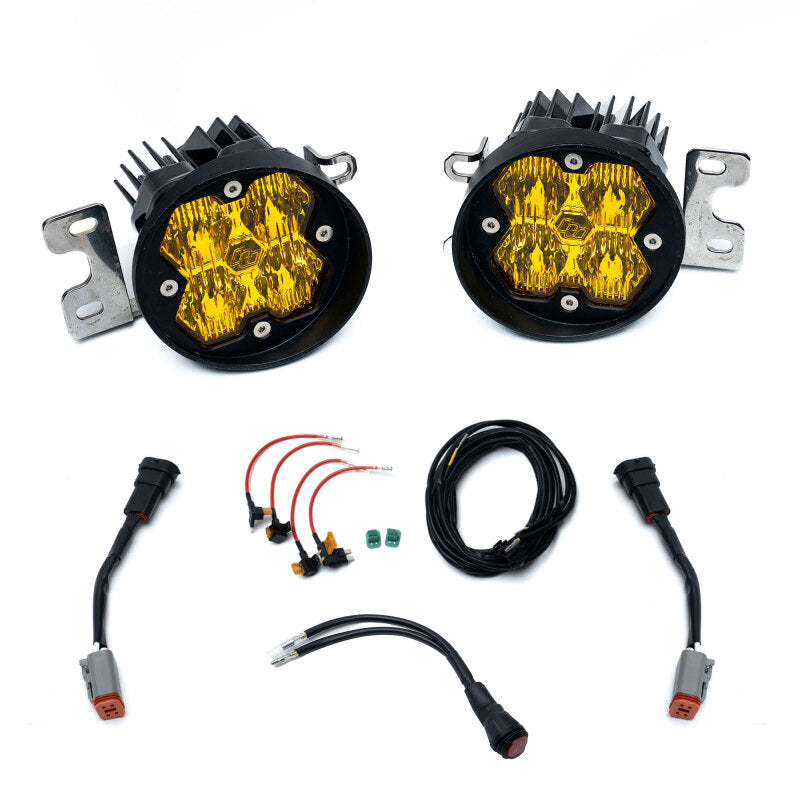 Baja Designs 12-23 Tacoma / 14-21 Tundra / 10-24 4Runner Squadron Sport 2.0 Fog Kit(WC) - Baja Amber