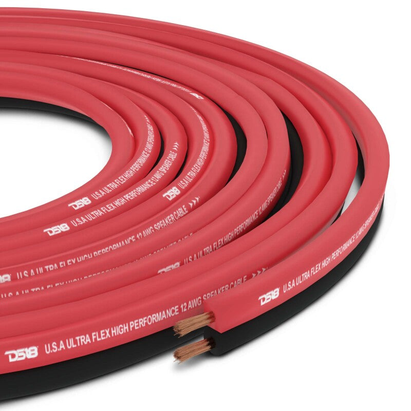 DS18 Speaker Wire 12-GA 500-Feet Red and Black