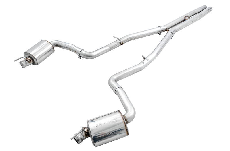 AWE Tuning 2015+ Dodge Challenger 6.4L/6.2L Non-Resonated Touring Edition Exhaust - Use Stock Tips