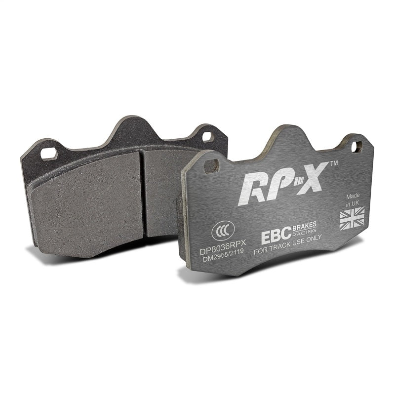 EBC Racing 10-16 Lotus Evora 3.5L RP-X Front Brake Pads