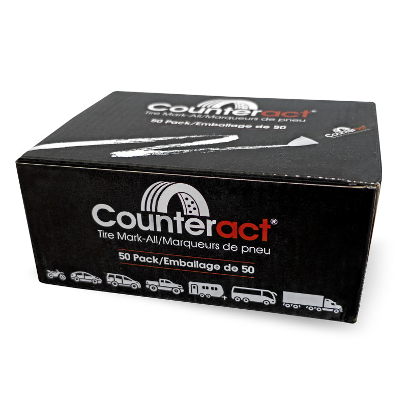 Counteract Mark-All Tire Crayon - White - 50 Pack