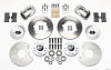 Wilwood Forged Dynalite Front Kit 11.00in Polished 37-48 Ford Psgr. 360 Plate Mount