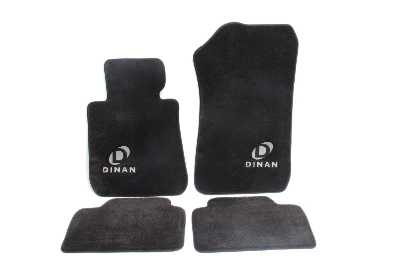 Dinan 14-16 BMW 228i F21/F22 Signature Floor Mats Black w/ Silver Logo - Set of 4