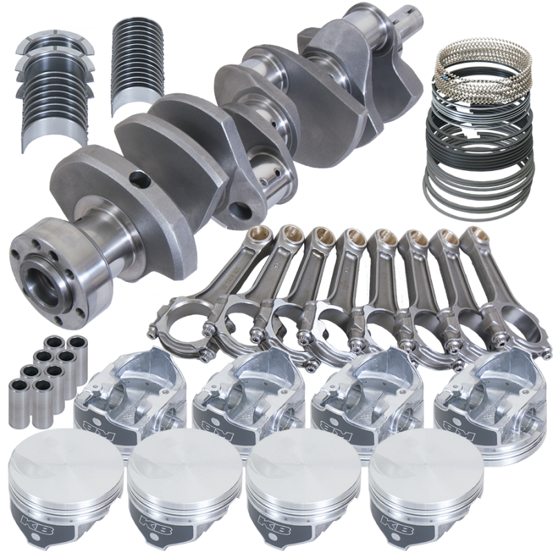 Eagle Chevy 454 1Pc 4.250in Crank 6.385in I-Beam Rod -3cc Flat Top 4.310in Pistons Rotating Assembly