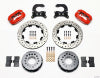 Wilwood Forged Dynalite P/S Rear Kit Drilled Red Chev 12 Bolt w C-Clips